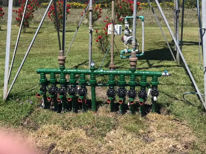 manifold de válvulas terminado